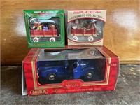 1953 Chevy Pick Up Model + Pair Radio Flyer Wagons