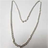 $200 Silver 17.3G 24" Necklace
