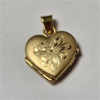 $1000 10K  Locket With Photo Compartment 2.5G Pend