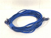 Pair of Blue 25 ft Extension Cords