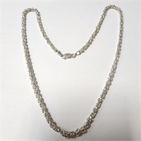 $230 Silver 19.3G 20" Necklace
