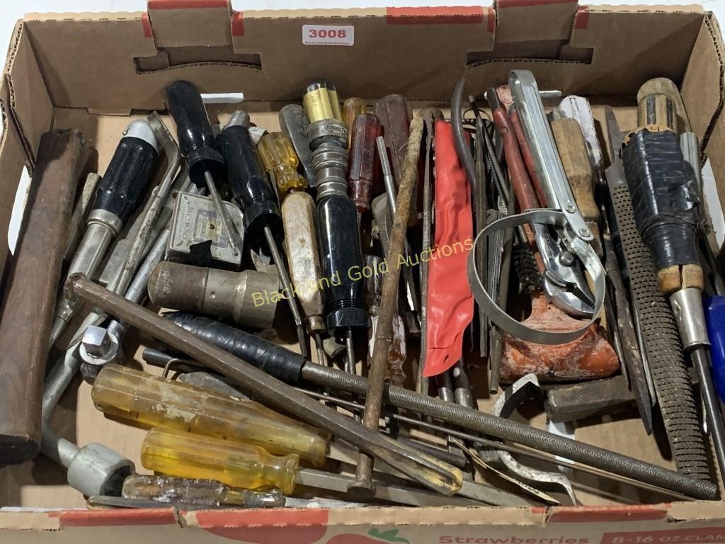 Flat Full of Assorted Tools