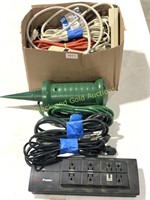 Box Full of Short Extension Cords, Outlet Strips