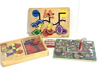 Three Melissa and Doug Puzzles and Games