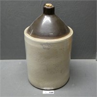 Early #5 Crown Two Tune Stoneware Jug