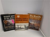 (3) Vintage Train History Books