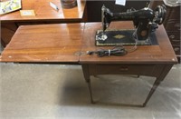 Sewing Machine in Sewing Table