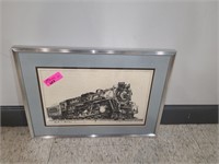 21x15 1987 Rick A. Spooner Framed Nickel Plate Roa