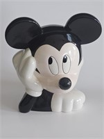 VTG PORCELAIN MICKEY MOUSE COOKIE JAR-VERY NICE