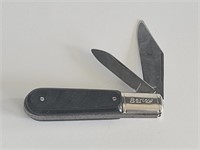 VTG BARLOW 2 BLADE BLACK HANDLE POCKET KNIFE