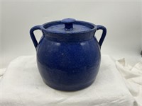 Darrell Adams Blue Lidded Jar
