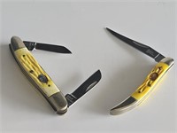 PAIR OF FROST FAMILY STEEL WARRIORS POCKET KNIFES