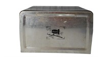 Vintage Aluminum Bread Box- 15X10X10