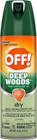 OFF! Deep Woods Dry Aerosol Spray 6 oz