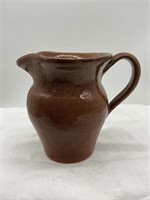 Small Pottery Pitcher Signed RBJ