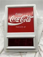Coca Cola Plastic Digital Display Hanging Clock
