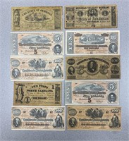 Group of Confederate Facsimile Notes