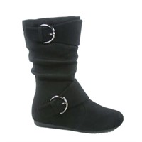11  Size 11 Girls Causal Flat Heel Mid Calf Boots