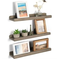 16.9 x 4.3  Sfugno Wood Picture Ledge Shelf Set of