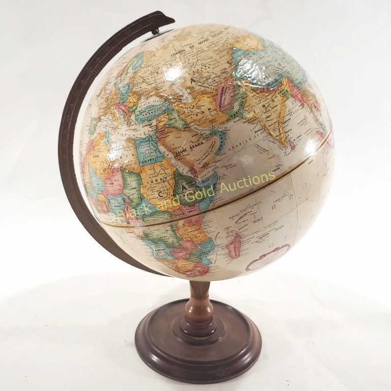 Mid Century Replogle 12" World Globe