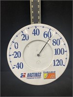 Vintage Hastings Plastic Advertising Thermometer