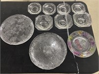 Group of Vintage Glass Plates