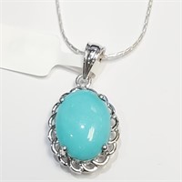 $260 Silver Turquoise Necklace