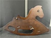 Vintage Childs Wooden Rocking Horse