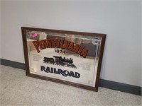 39x27 Pennsylvania Railroad 1874 Frame Mirror