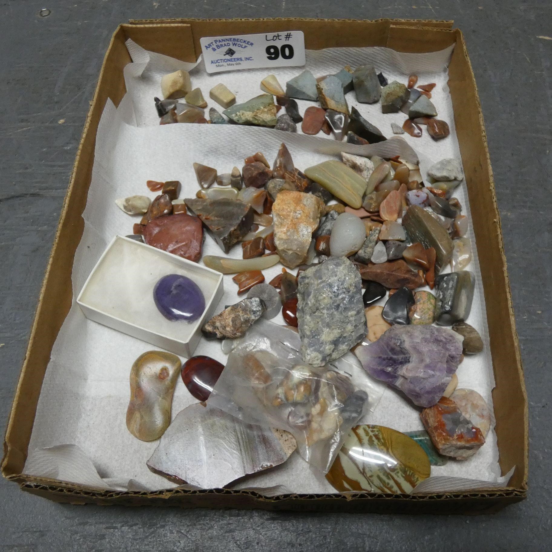 Assorted Gem Stones, Rocks, Geodes - Etc