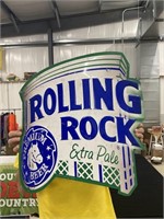 Vintage Rolling Rock Tin Beer Sign