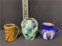 Group of Vintage Pottery Items - Signed