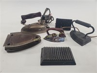 Collection of VTG Sad Irons & Electric Irons