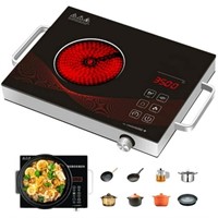 One Size  Wobythan 2200W Hot Plate Ceramic Stove I