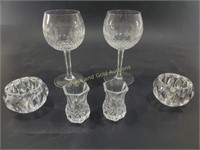(2) Crystal Waterford Drinking Glasses & More