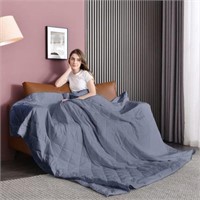 $130 - Jollyvogue Weighted Blanket King Size, 35LB
