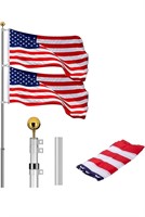 Telescopic Flag Pole Outdoor In Ground Flagpole
