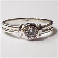 $100 Silver CZ Ring