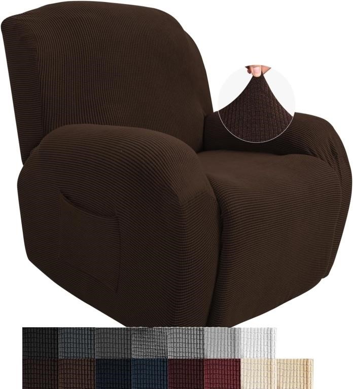 JIVINER 4-Piece Recliner Chair Covers  Stretch Sli
