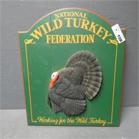 Wild Turkey Federation 3D Wooden Sign