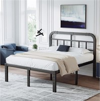 Industrial Style King Size Metal Bed Frame