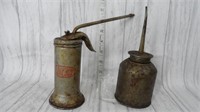 (2) Vintage Oil Cans - Tru-Test Brand