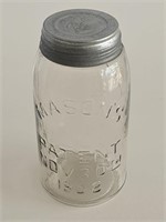 VTG MASON JAR PAT NOV 30TH 1858-ZINC LID