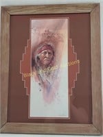 Signed by R. Carver 198/300 Native American Print
