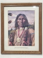 A Rodriquez Signed Native American Print