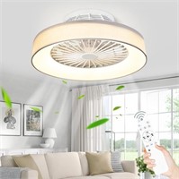 18.5  Flush Mount LED Ceiling Fan - 18.5 Bladeless