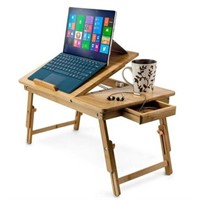 Bamboo Folding Laptop Computer Notebook Bed Desk T