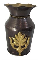 11" Brass Decorative Vase - Made in India