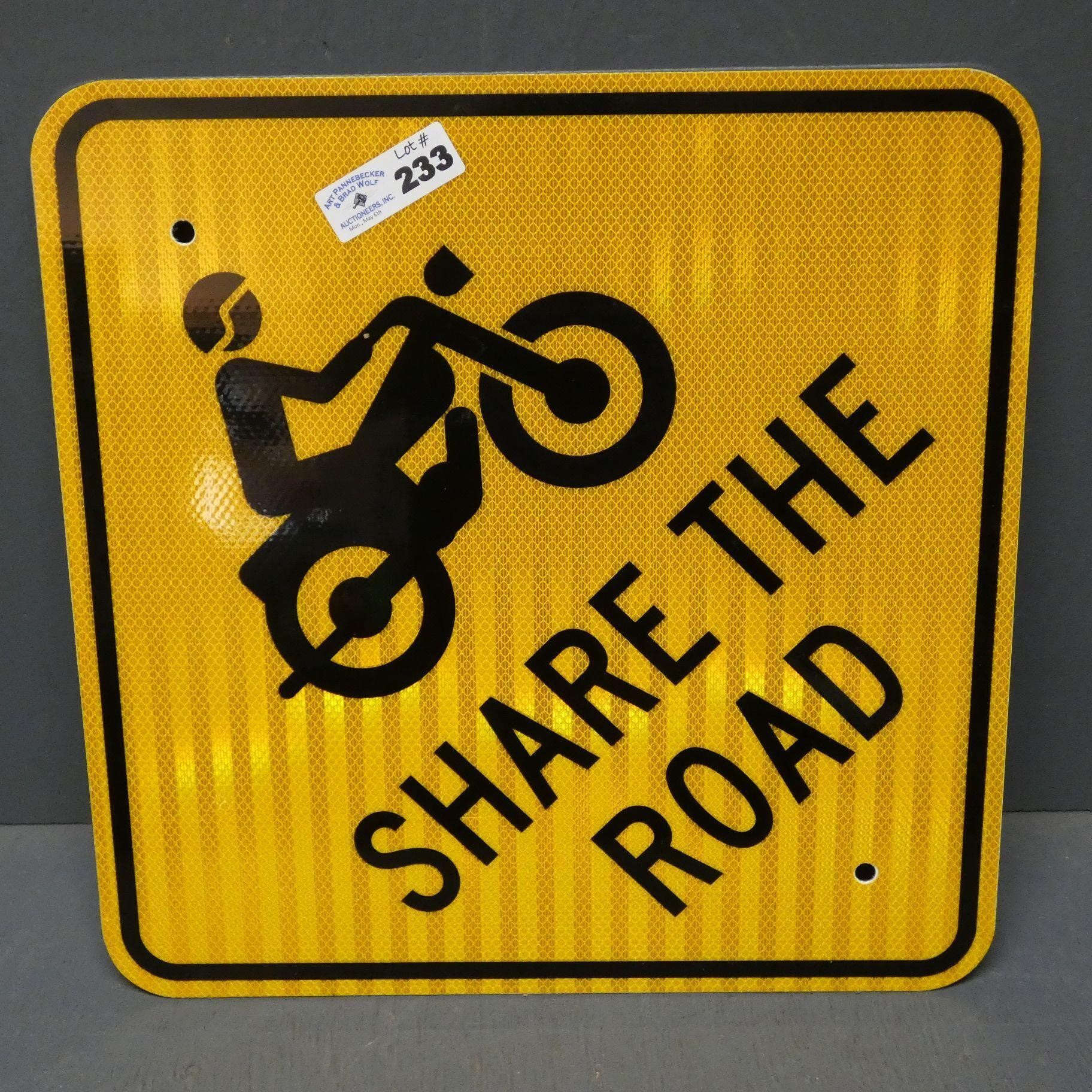 Share the Road Metal Road Sign