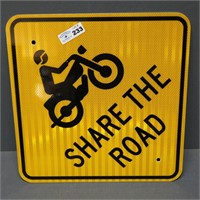 Share the Road Metal Road Sign